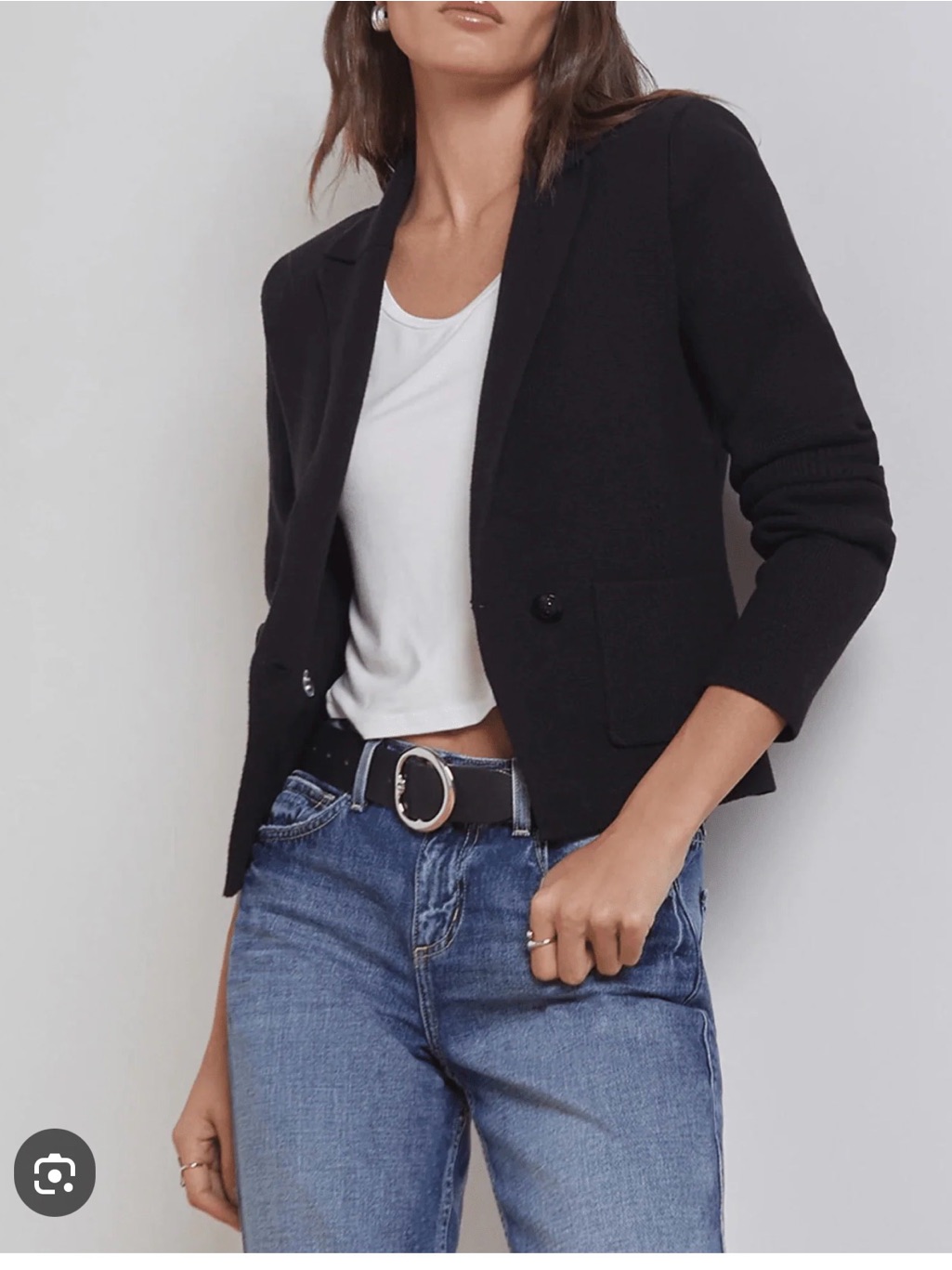 L’agence Sofia Black Women's Knit Blazer